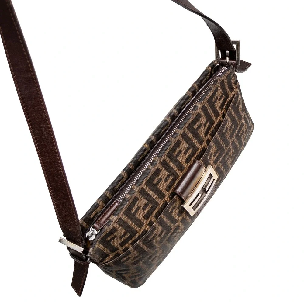 FENDI - Zucca Medium Mamma Baguette Bag Brown Vintage 2000s Y2K